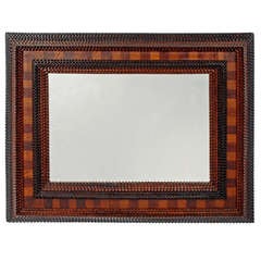 Large Tramp Art Frame with Inlay