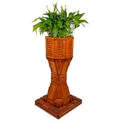 Large  Tramp Art Plant Stand