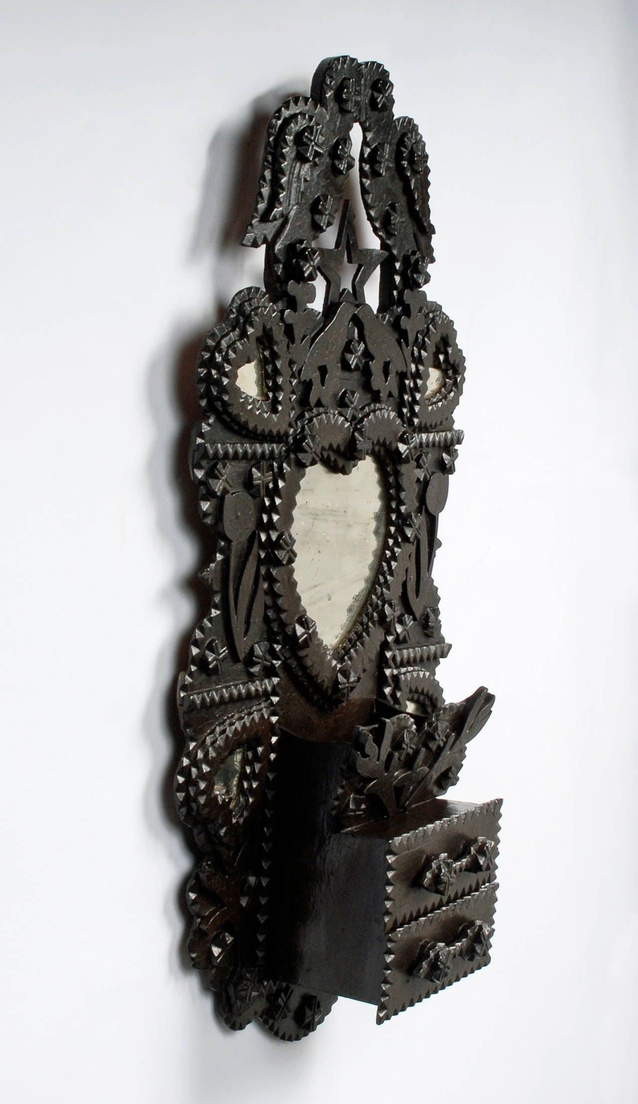 Early 20th Century John Zadzora ‘Kissing Doves’ Wall Sculpture For Sale