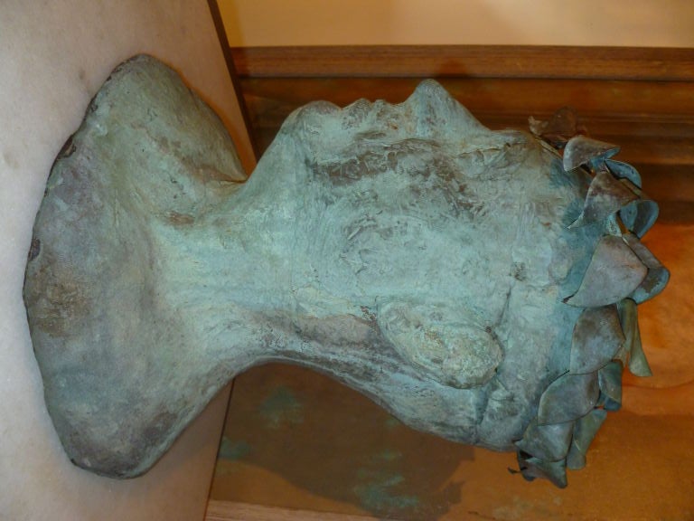 Bronze Bust of American Artist Maxwell Simpson Circa 1930's