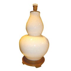 Double Gourd Shape Single Lamp Craquelure Glaze