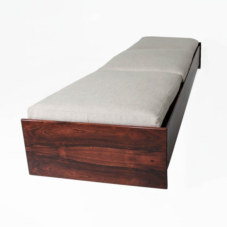 Brazilian Low Rosewood Bench or Daybed, Brazil