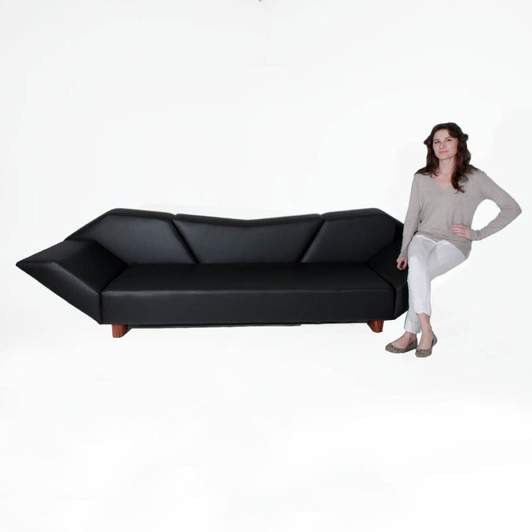 Massive Prototype Geometric Sofa by Zanini De Zanine For Sale 1