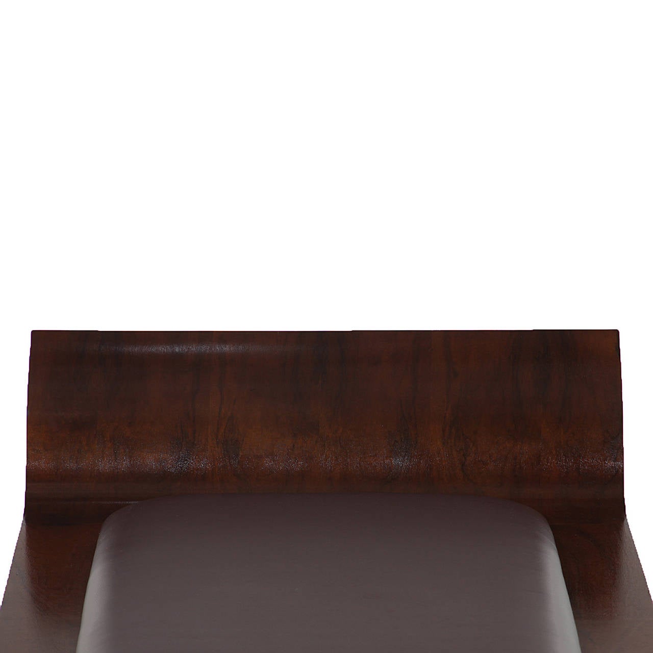 Mid-20th Century Mid-Century Rosewood and Leather Bench, Jacqueline Terpins for Tepperman For Sale
