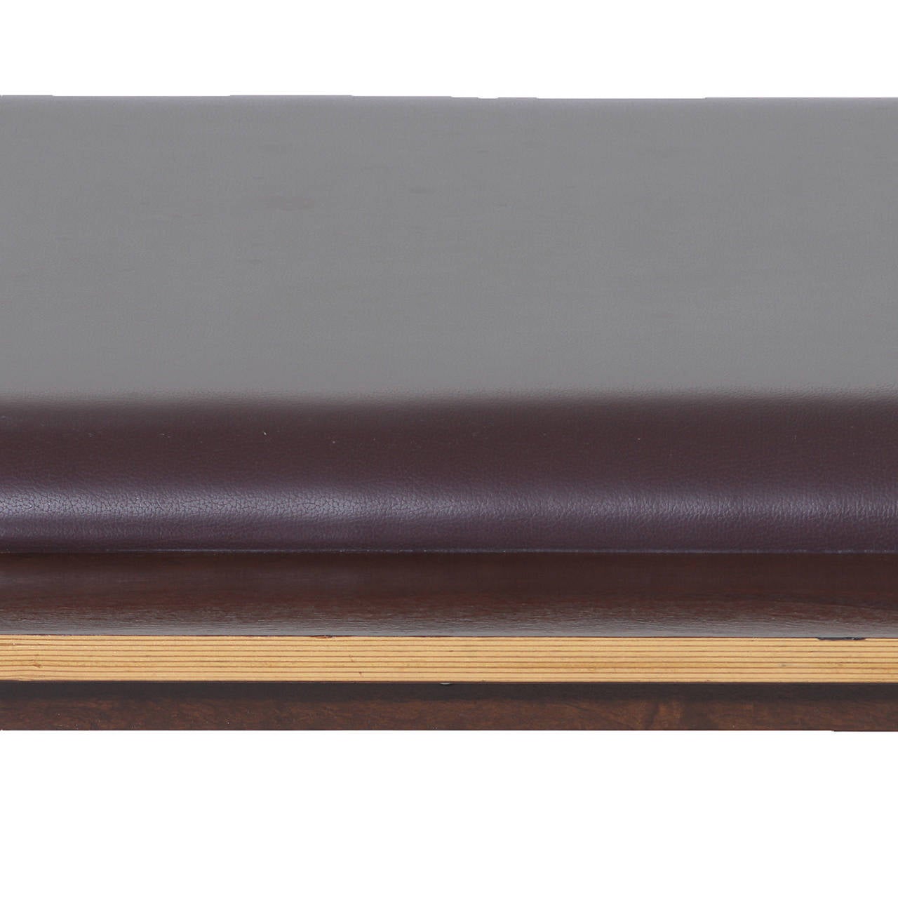 Mid-Century Modern Mid-Century Rosewood and Leather Bench, Jacqueline Terpins for Tepperman For Sale