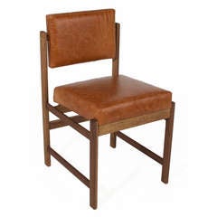 The Basic Pivot Back Dining Chair in Solid Walnut in Pure Oil Finish