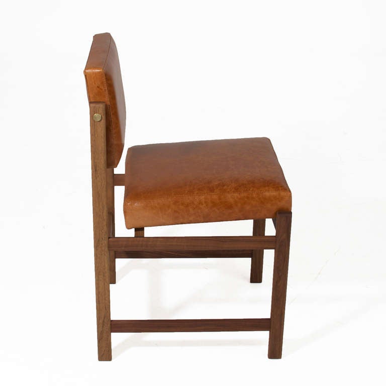American The Basic Pivot Back Dining Chair in Solid Walnut in Pure Oil Finish
