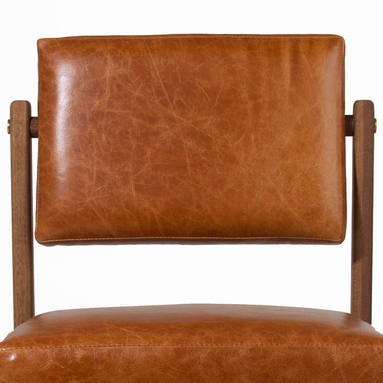 The Basic Pivot Back Dining Chair in Solid Walnut in Pure Oil Finish 2