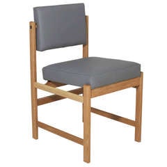 The Basic Pivot Back Dining Chair in Solid Oak in Pure Oil Finish