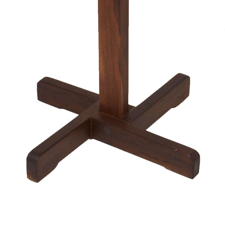 Vintage Brazilian Solid Itauba wood Hat stand or coat rack In Good Condition In Hollywood, CA