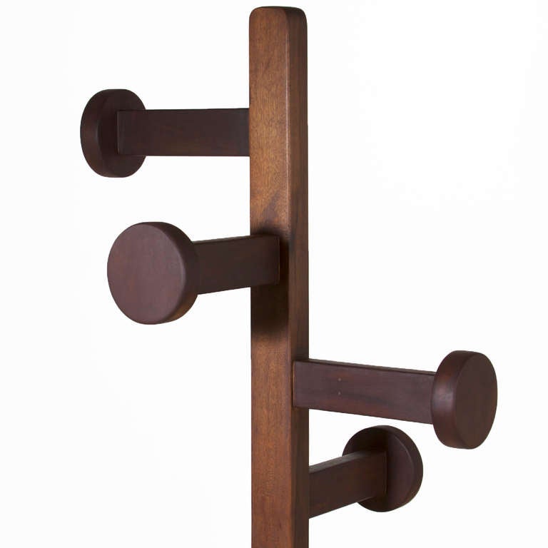hat rack stand wooden
