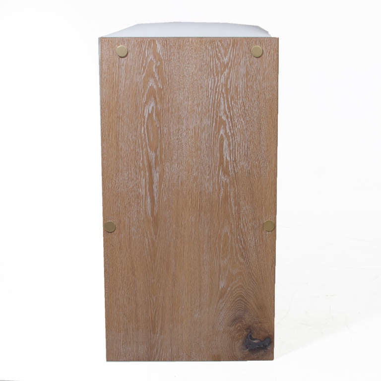 American The Leather Plank Stool by Thomas Hayes Studio
