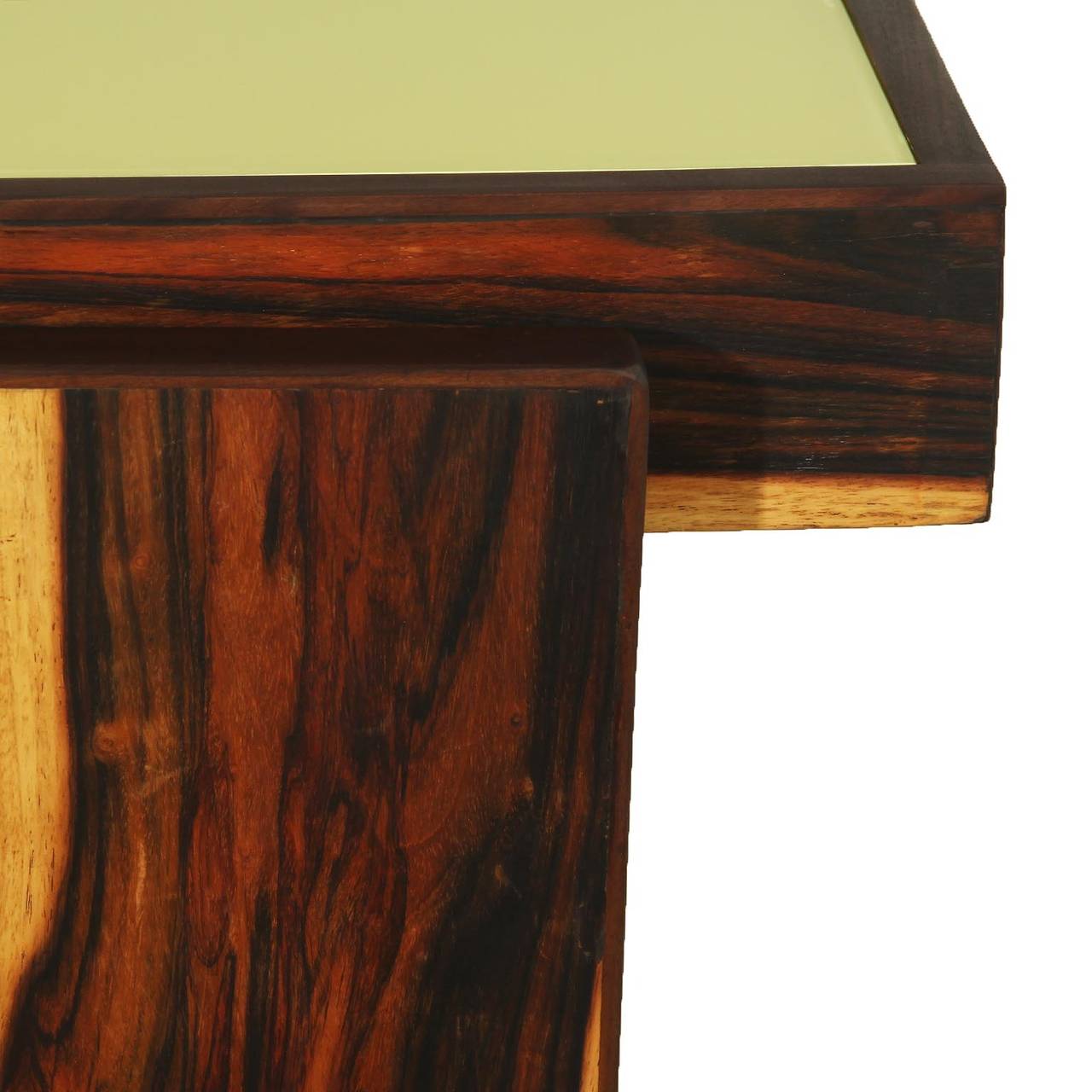 Joaquim Tenreiro Vintage Brazilian Hardwood Desk For Sale 1