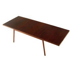 Midcentury T.H. Robsjohn-Gibbings for Widdicomb Walnut Extendable Dining Table