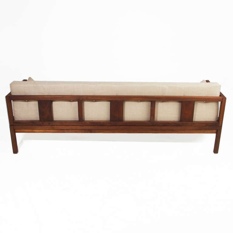 Mid-20th Century Solid Brazilian Sucupira Sofa or Daybed
