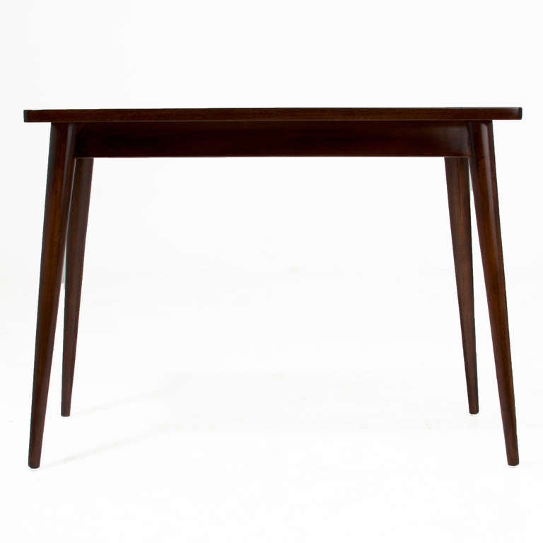 Mid-Century Modern Exotic Brazilian Hardwood Side Table For Sale