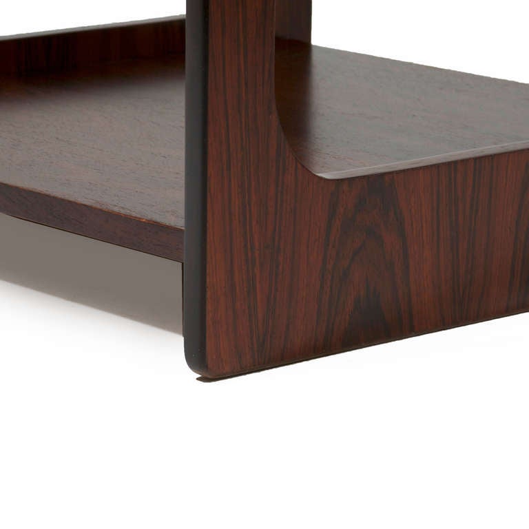 Organic Modern Brazilian Hardwood Side Table For Sale 1