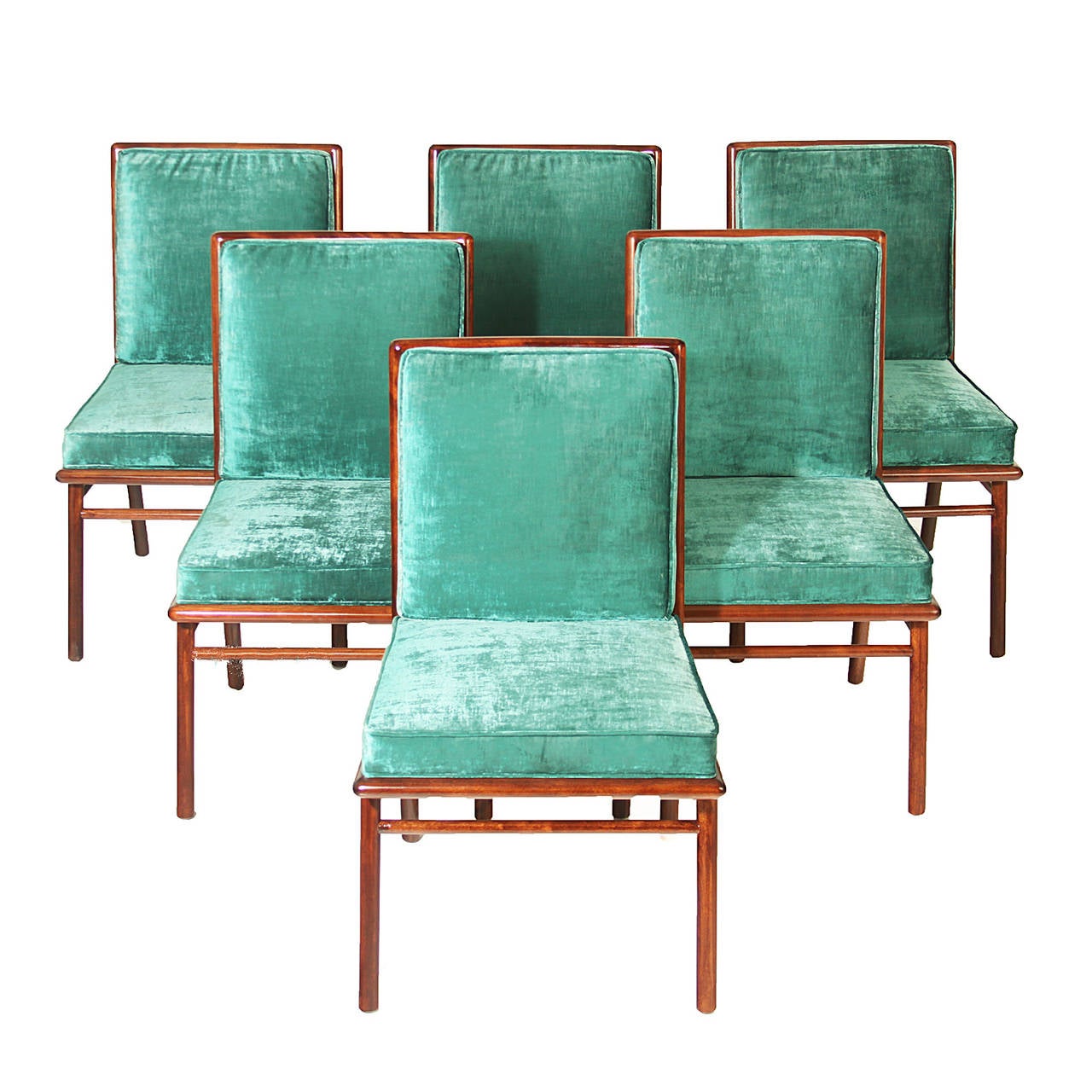American Set of 8 Robsjohn Gibbings dining chairs for Widdicomb