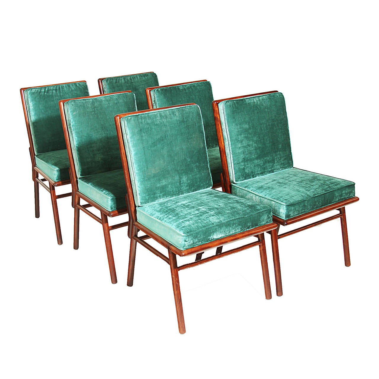 Set of 8 Robsjohn Gibbings dining chairs for Widdicomb In Good Condition In Hollywood, CA