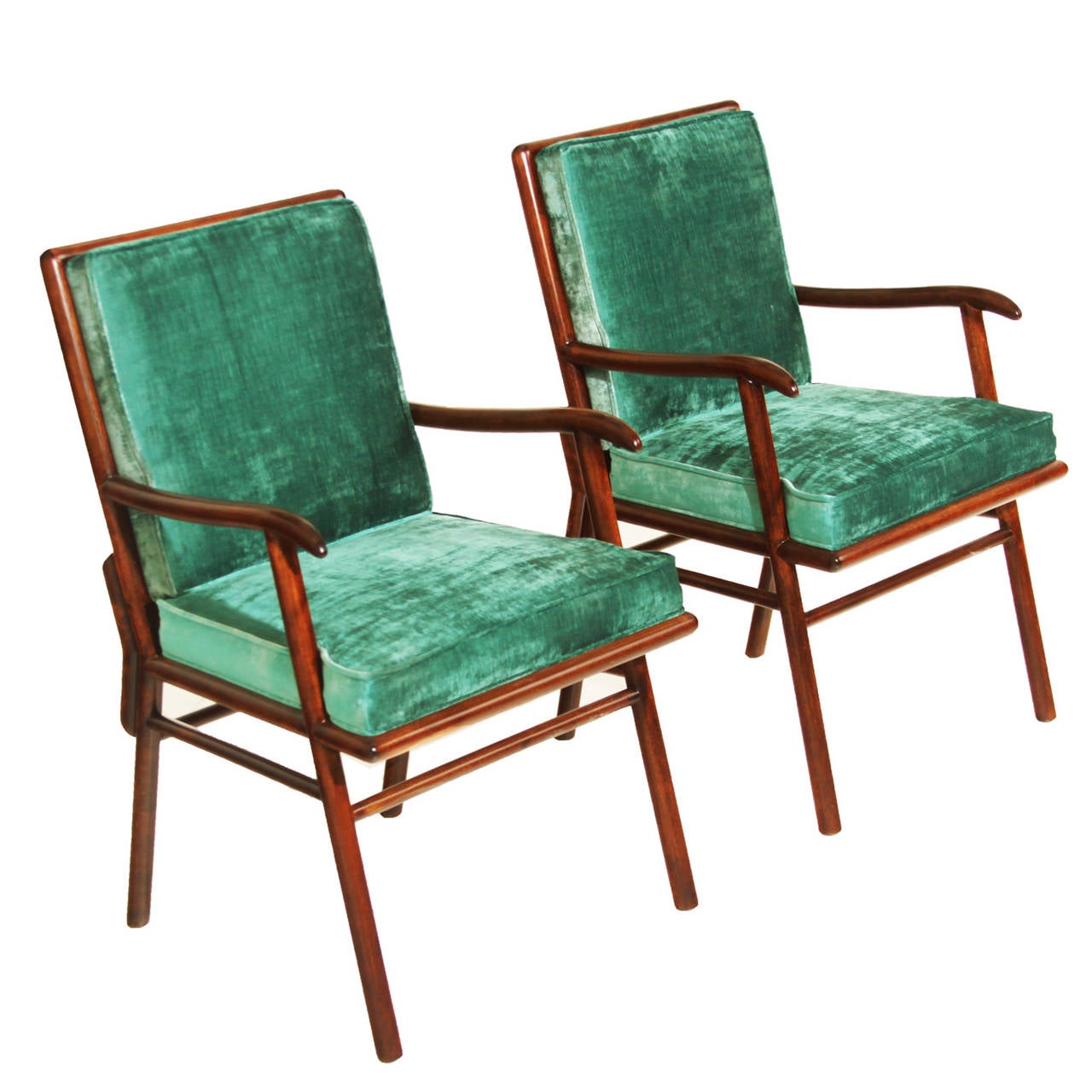 Set of 8 Robsjohn Gibbings dining chairs for Widdicomb 1