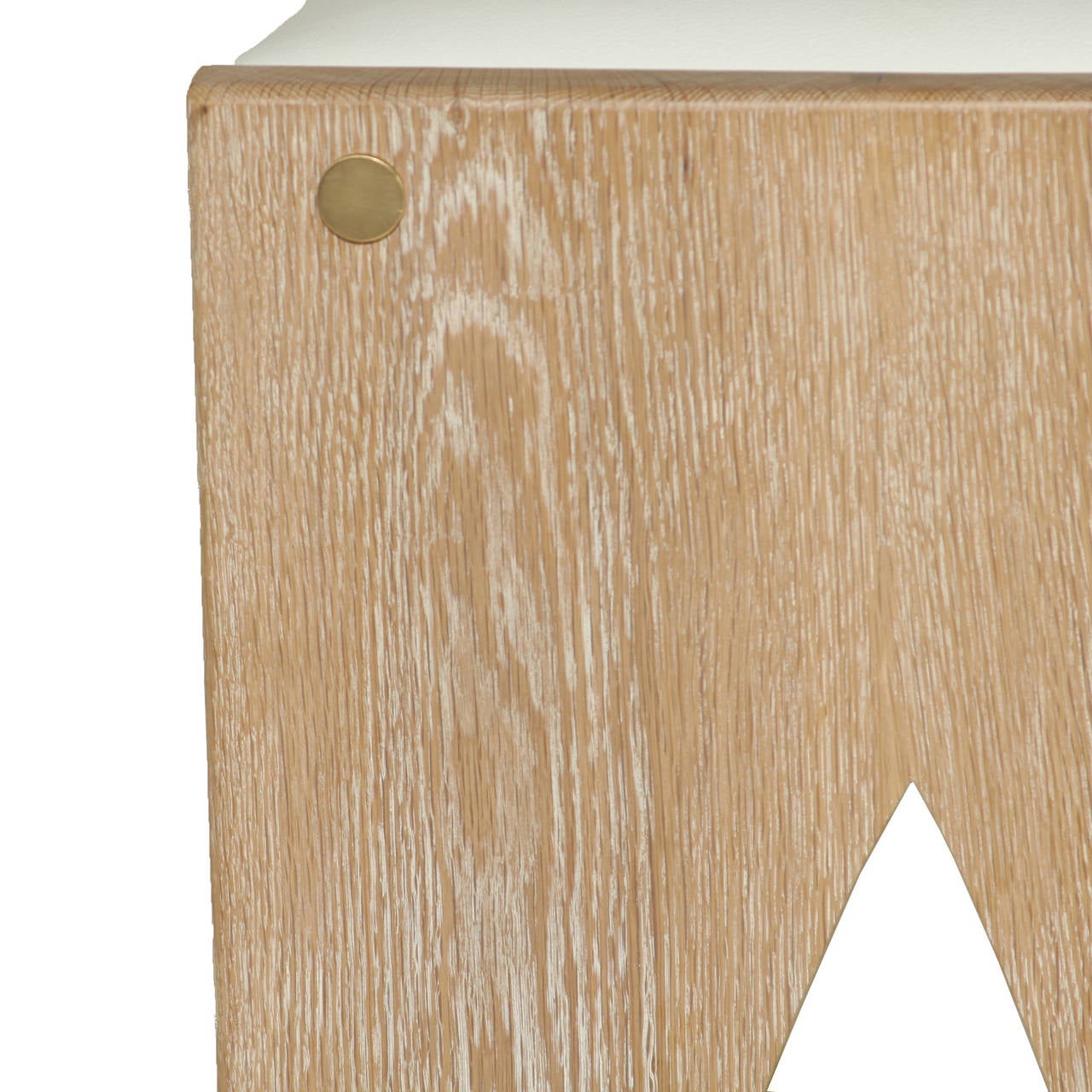 American The Leather Plank Stool by Thomas Hayes Studio