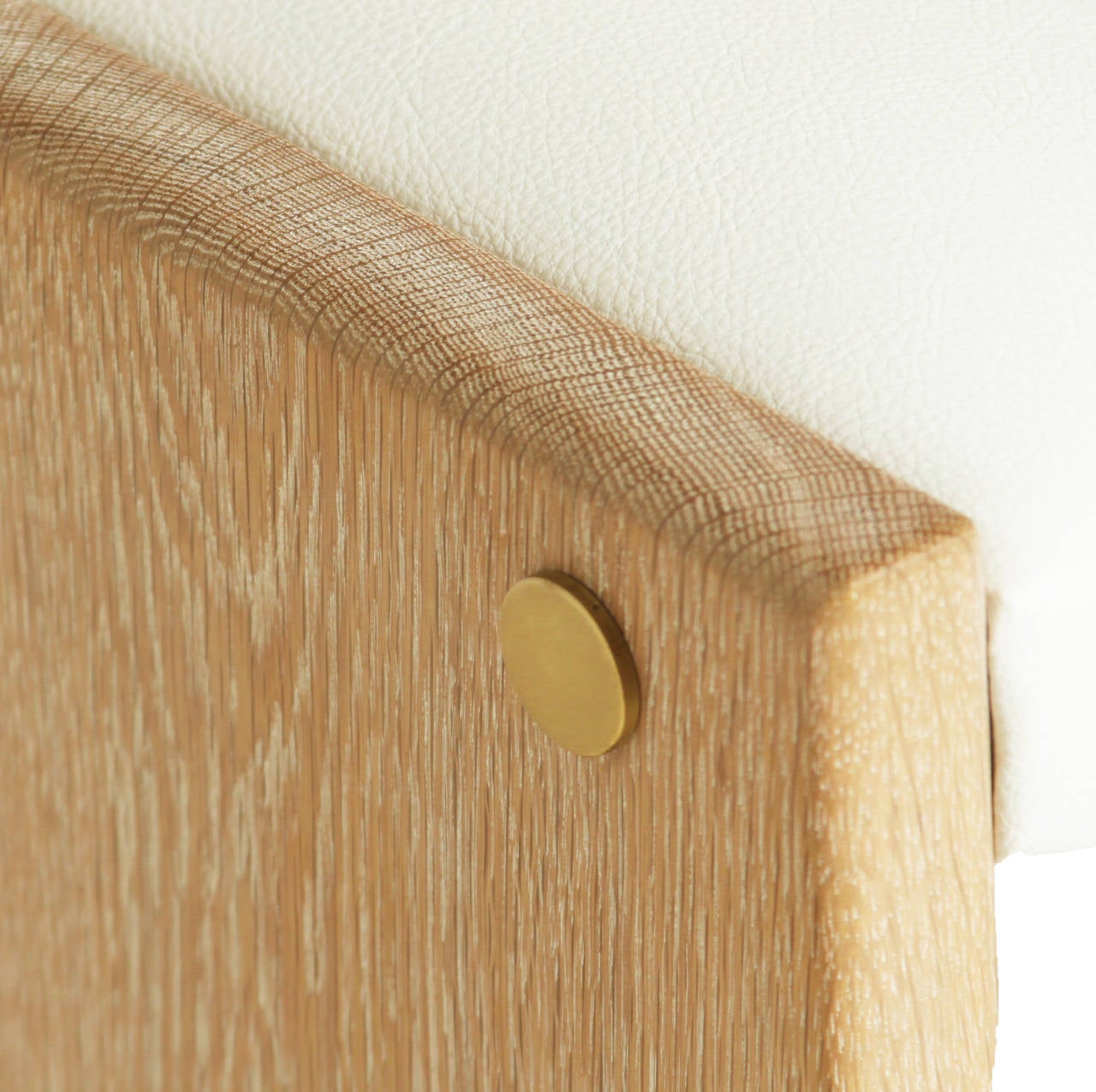 Contemporary The Leather Plank Stool by Thomas Hayes Studio
