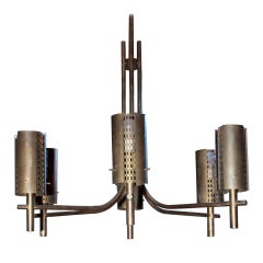 Large Bronze Chandelier 3