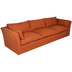 Comfortable Vintage Sofa with Down Filled Cushions in the Manner of Dunbar Comfortable Vintage Sofa with Down Filled Cushions in the Manner of Dunbar