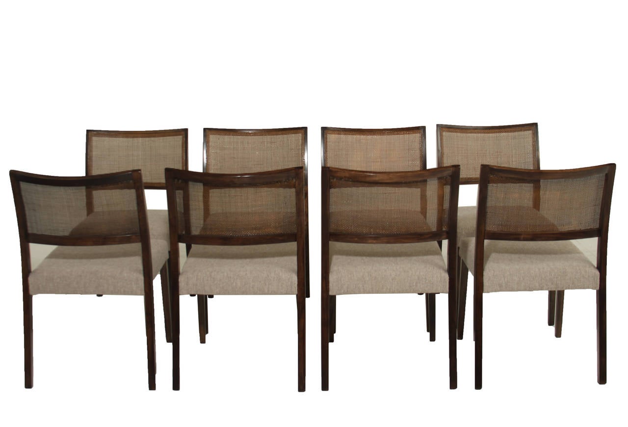 Mid-20th Century Set of 8 Vintage Brazilian Dining Chairs