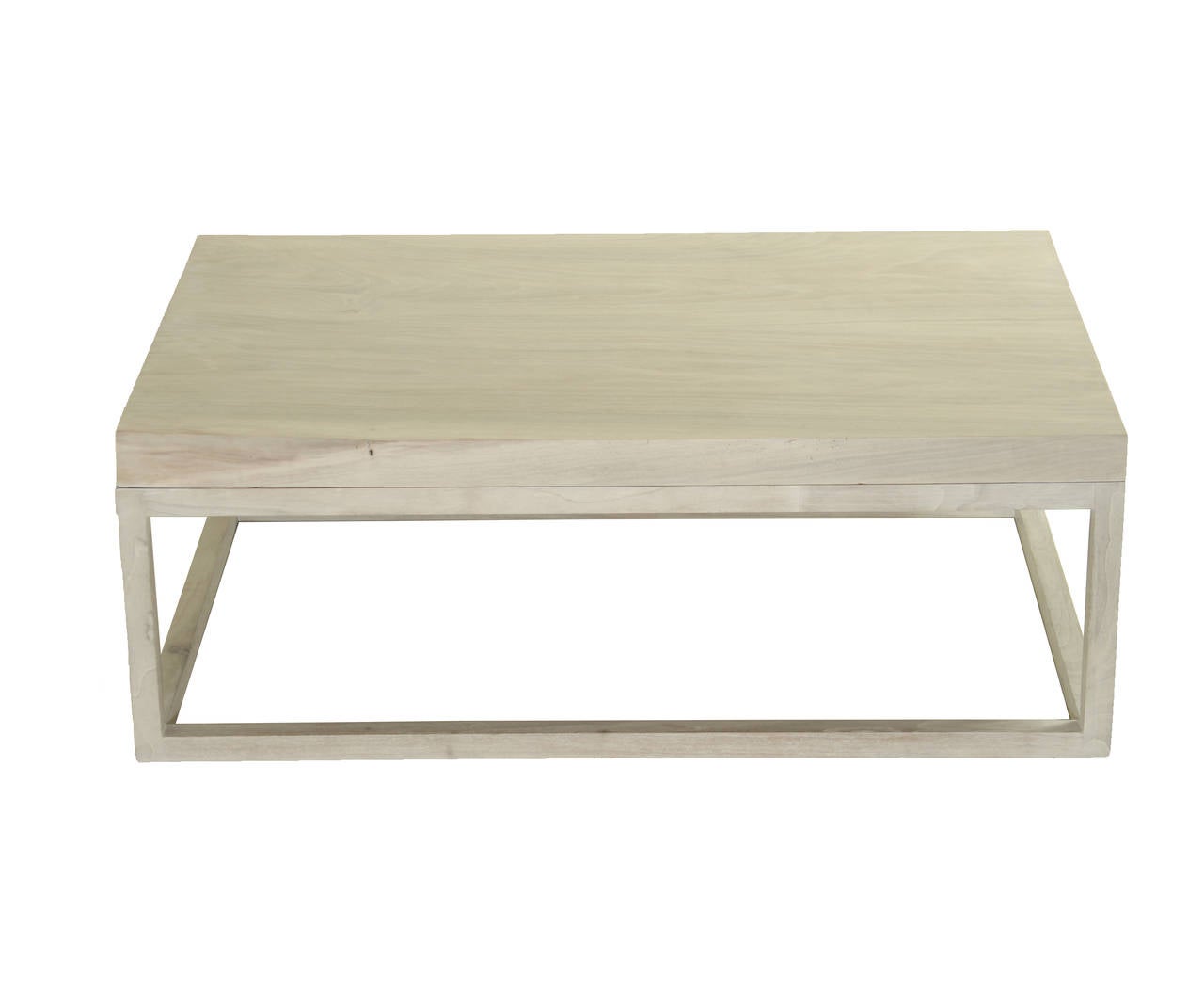 American The Basic Coffee Table in Bleached Walnut by Thomas Hayes Studio