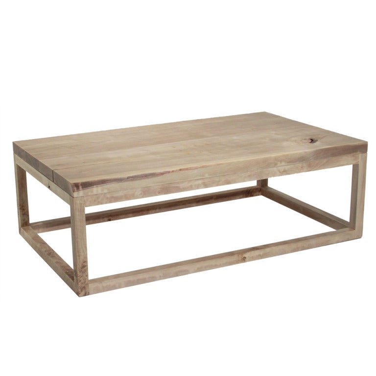 The Basic Coffee Table In Bleached Walnut With Live Edges By Thomas The Basic Coffee Table In Bleached Walnut With Live Edges By Thomas Hayes Studio For