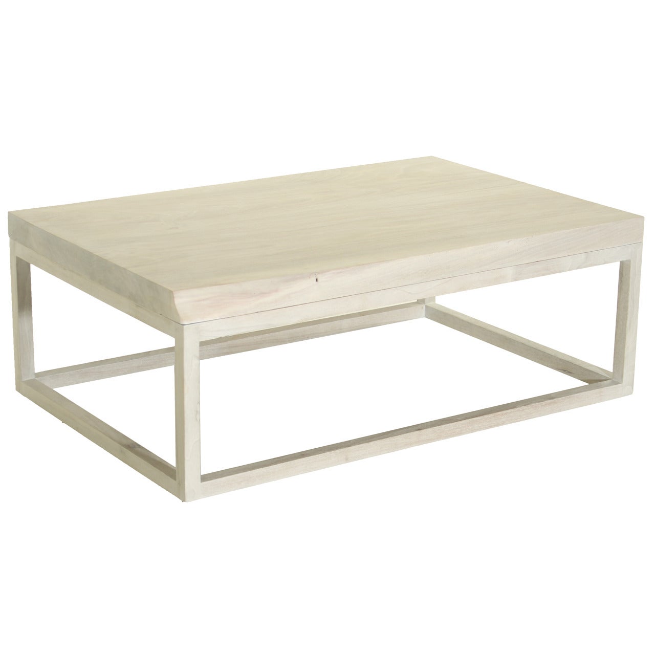 The Basic Coffee Table in Bleached Walnut by Thomas Hayes Studio