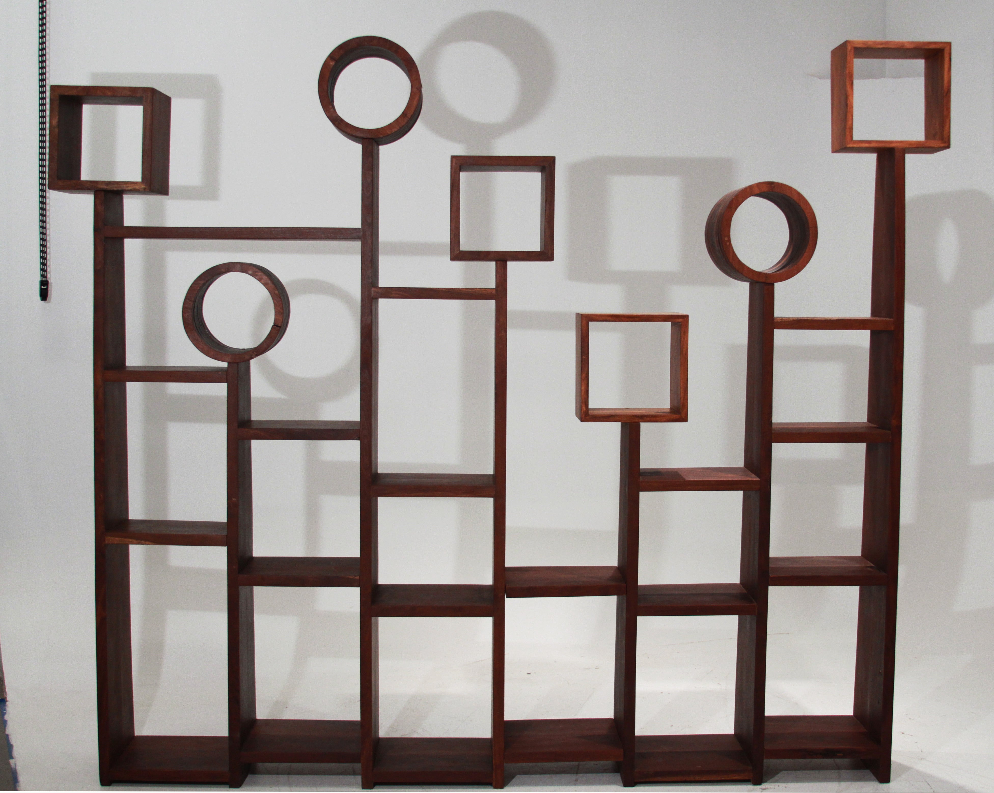 Large solid Sucu Pira Preta geometric bookshelf by Tunico T.