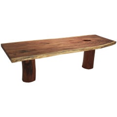 Massive Solid Tamboril Dining Table by Tunico T.