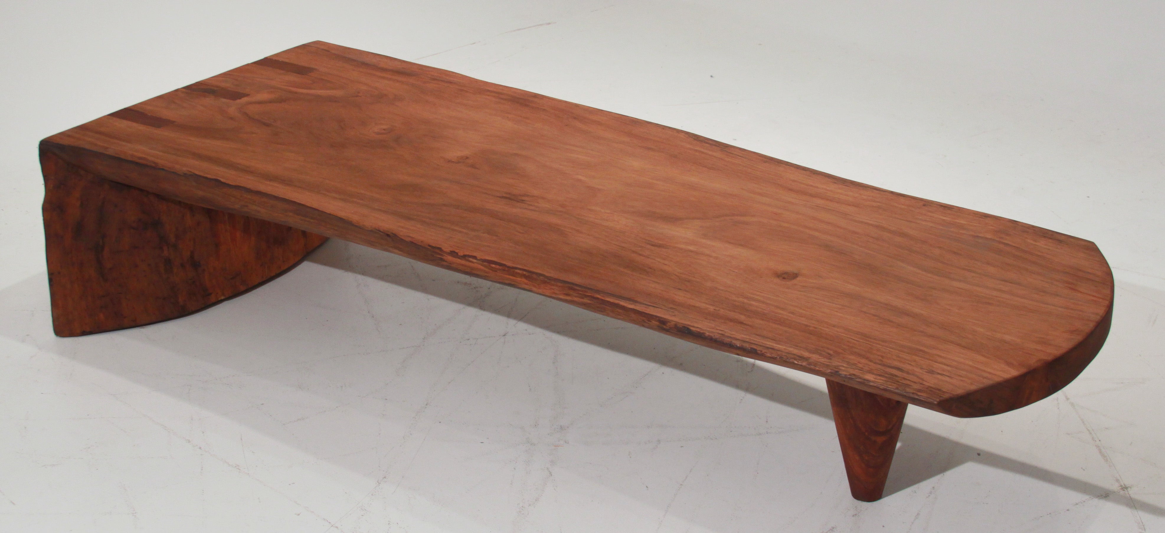 Tunico T. Minimalist Reclaimed Tamboril Wood Coffee Table or Bench  For Sale
