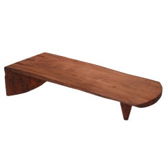 Minimalist Reclaimed Tamboril Wood Coffee Table or Bench by Tunico T 1