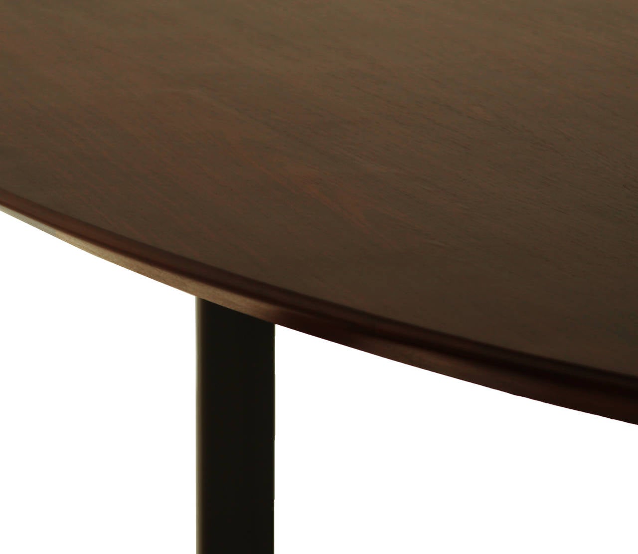 Cut Steel Vintage Oval Rosewood Dining Table from Brazil For Sale