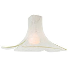 Glass flower chandelier By Mazzega