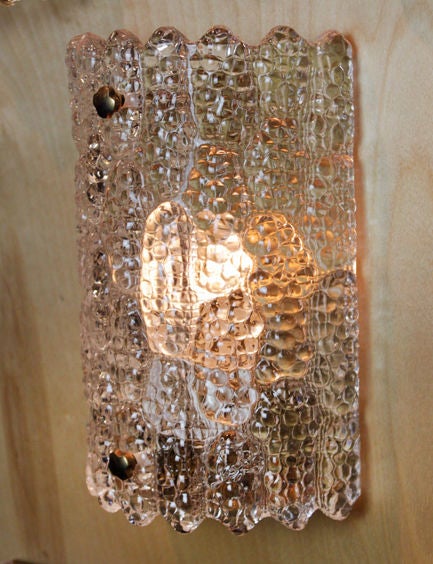 Bronze Single glass & bronze sconce by Carl Fagurland for Orrefors