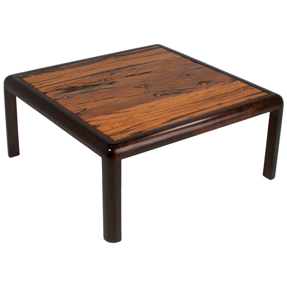 Square Brazilian Ipe Coffee Table made from Reclaimed Railroad Planks