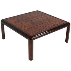 Square Brazilian Ipe Coffee Table from Salvaged Railroad Planks 3