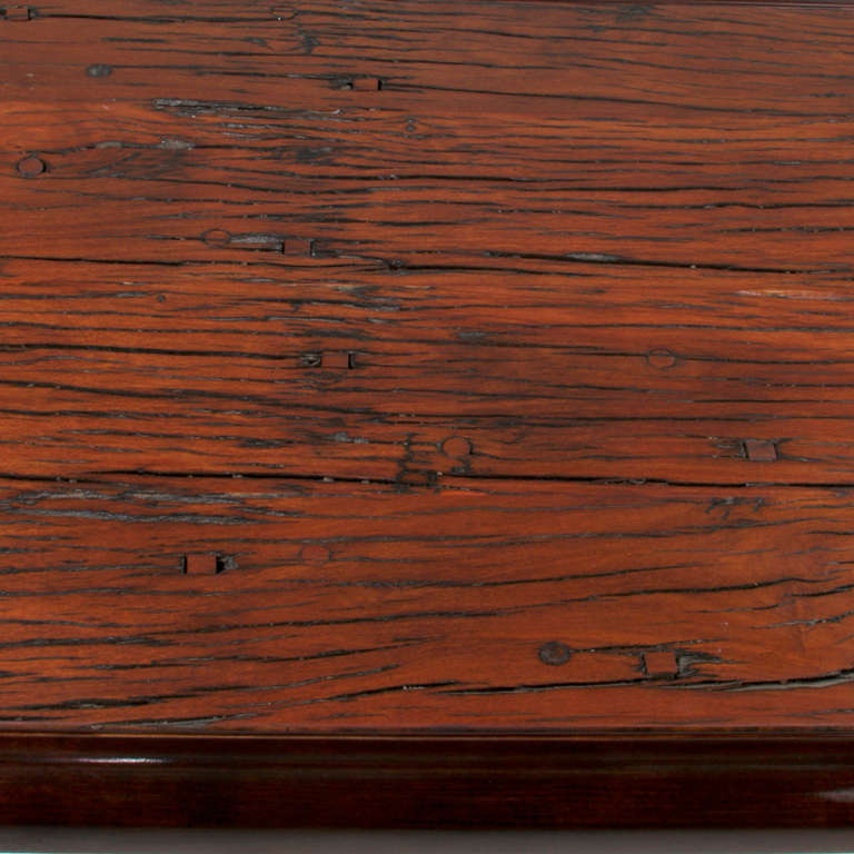  Ipe Reclaimed Brazilian wood Coffee Table, circa 1960 In Good Condition For Sale In Los Angeles, CA
