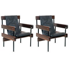 Pair of "IAB Auditorium Chairs" by Sergio Rodrigues