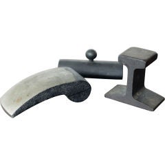 Set of vintage iron paper weights