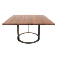 Square "Tinga" dining table by Thomas Hayes Studio