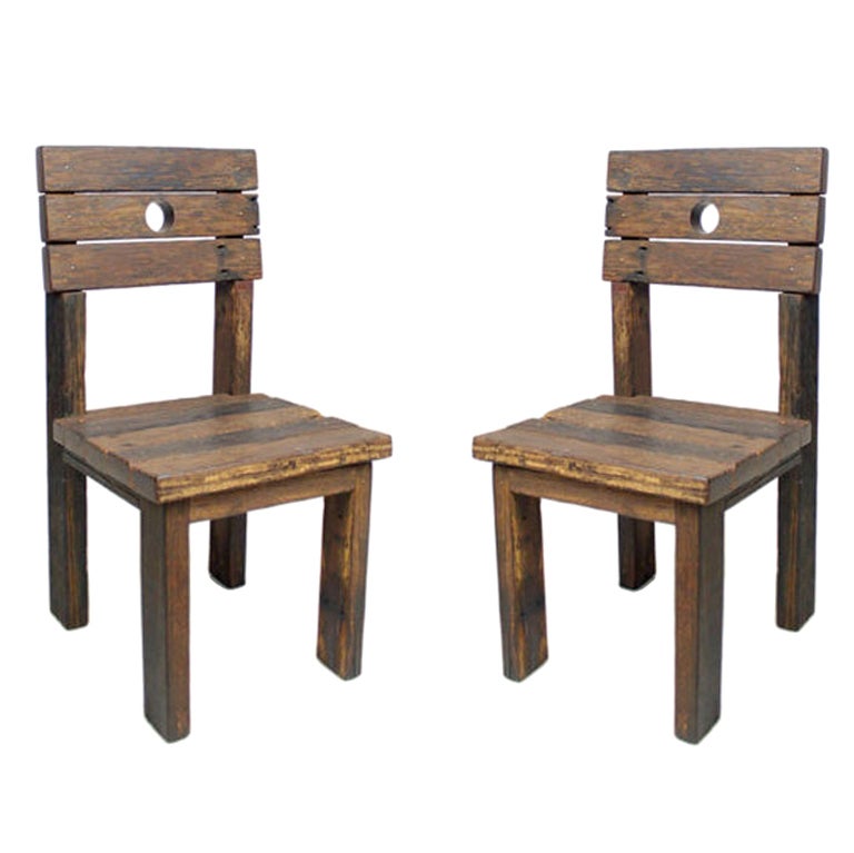 Two Ipe Deck Chairs By Zanine de Zanine