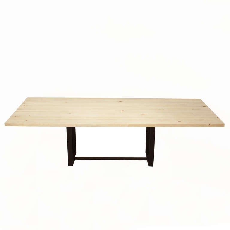 bleached walnut dining table