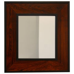 Miroir en bois de rose brésilien par Thomas Hayes Studio