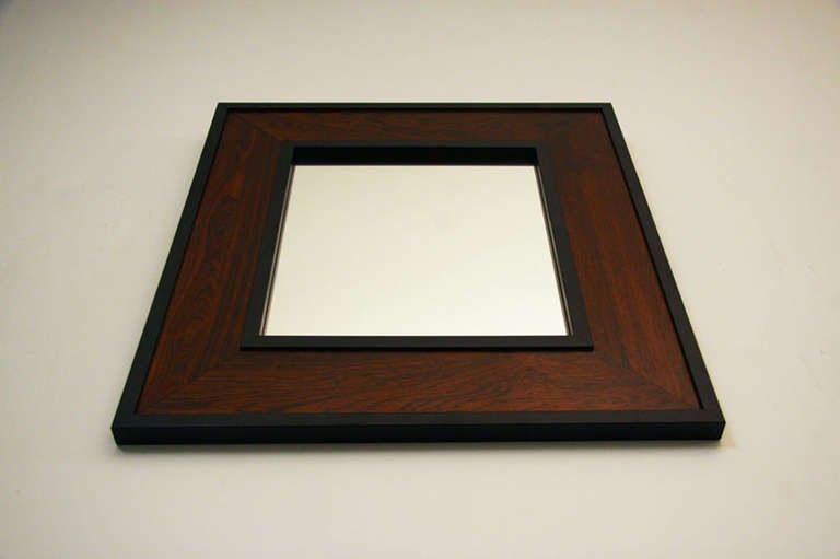 American Brazilian Rosewood Mirror By Thomas Hayes Studio For Sale