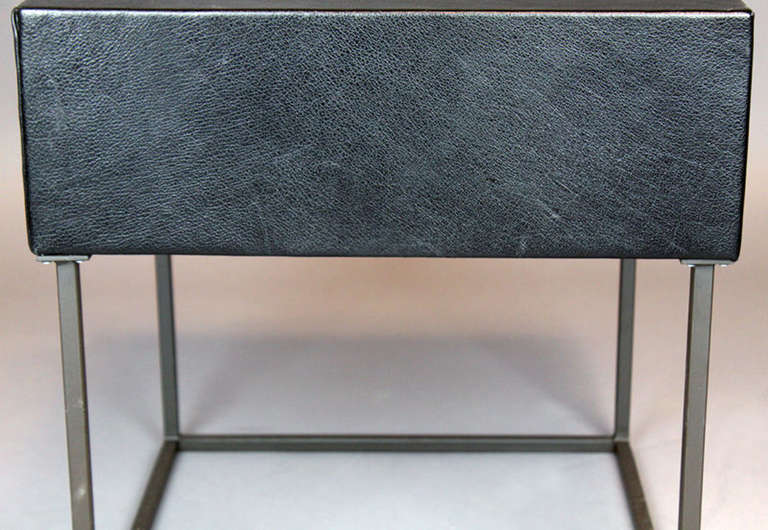 Leather The Deane Side Table by Thomas Hayes Studio